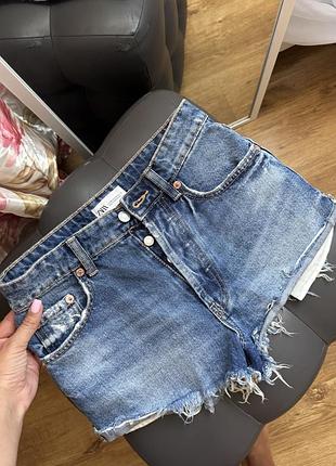Джинсові міні шорти zara