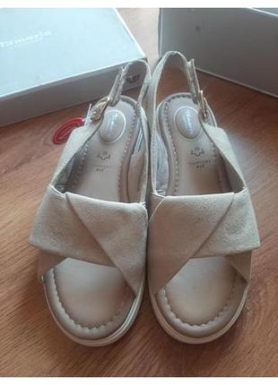 Босоніжки tamaris .p 38/30  замша .оригінал коробка .бірки