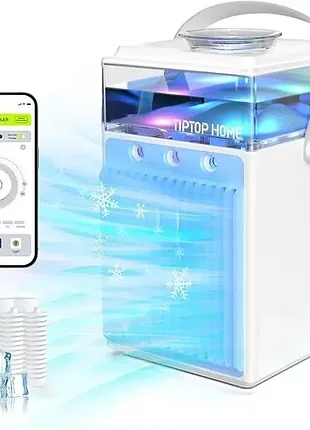Мини-кондиционер tiptop home air cooler fan 800 мл, охладитель воздуха 4 в 1