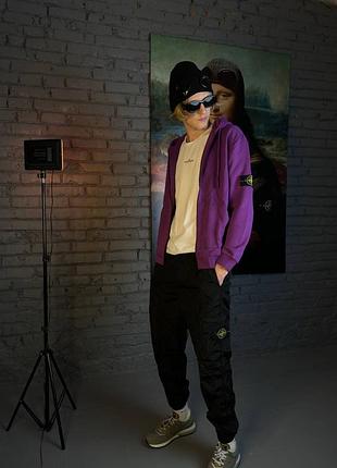 Легендарне zip hoodie stone island violet ☂️