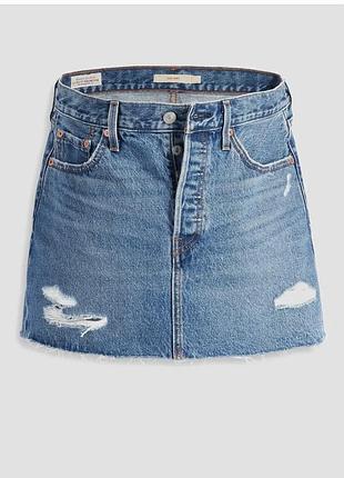 Джинсова спідниця levi’s 27 розмір