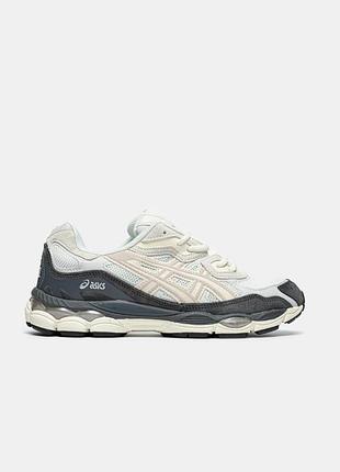 Чоловічі кросівки asics gel-nyc cream grey black / smb+ 🔗