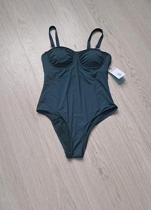 Слитный купальник зеленый primark s