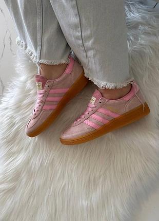 Женские кроссовки adidas handball spezial glow pink rose tone / smb+ 🔗