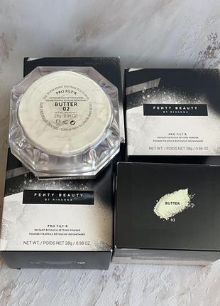 Розсипчаста пудра для обличчя з ефектом блюру fenty beauty by rihanna pro filt'r instant retouch setting powder