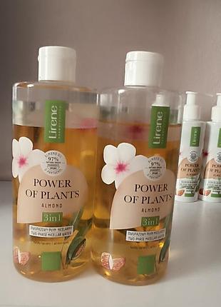 Мицеллярная вода lirene power of plants миндаль 400 мл