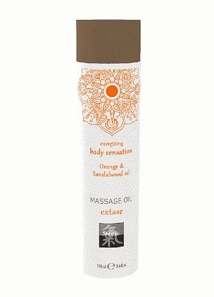 Масажне масло shiatsu extase апельсин і сандалове дерево sexstyle