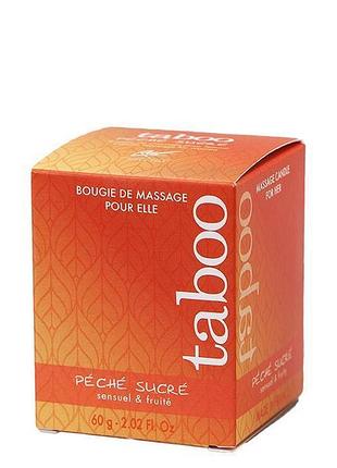 Массажная свеча peche sucre bougie massage 60 gr sexstyle