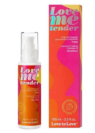 Масажна олійка love me tender - massage oil strawberry 100ml sexstyle