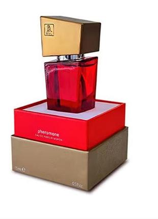 Духи з феромонами жіночі shiatsu pheromone fragrance women red, 15 мл sexstyle