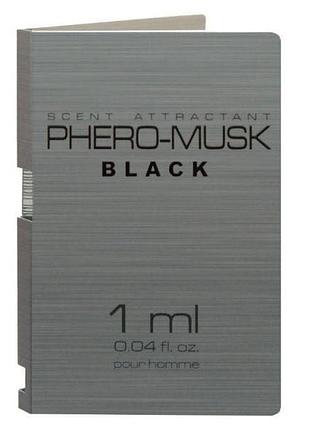 Духи с феромонами для мужчин phero-musk black, 1 ml sexstyle