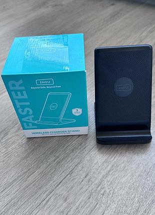 Бездротова зарядка-підставка iniu wireless charger stand 15w