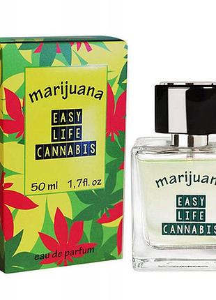 Туалетная вода с феромонами унисекс - marijuana easy life cannabis, 50 мл sexstyle