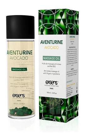 Розпродаж!!! масажна олія exsens aventurine avocado (антистрес) 100мл (термін 12.2026) sexstyle