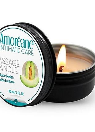 Масажна свічка amoreane candle "соковита диня" 30 мл sexstyle