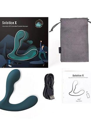 Смарт-массажер простаты magic motion solstice x, массаж промежности, изменение угла наклона ствола sexstyle 2