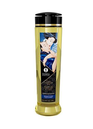 Массажное масло shunga seduction – midnight flower (240 мл), натуральное, увлажняющее sexstyle