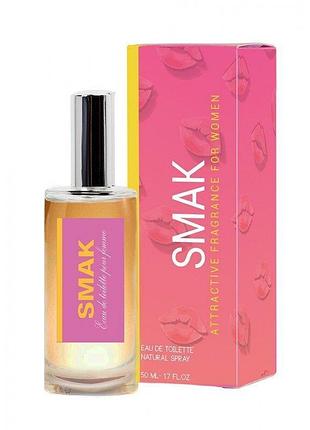 Туалетная вода с феромонами для женщин smak for women, 50 ml sexstyle