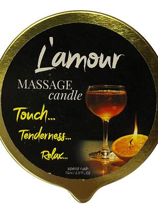 Масажна свічка l'amour aperol золота, 70 мл sexstyle