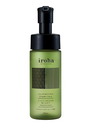 Пена для интимного ухода iroha intimate wash foam type bergamot and bitter orange 150 мл sexstyle
