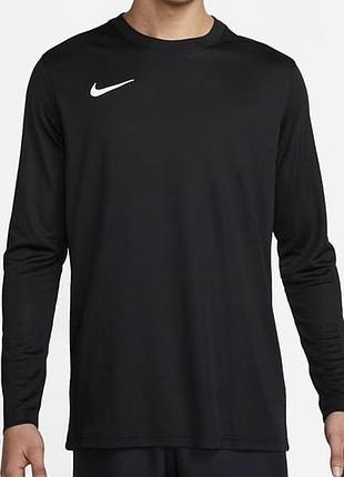 Чорний лонгслів nike з технологією dri-fit для відведення вологи🌿