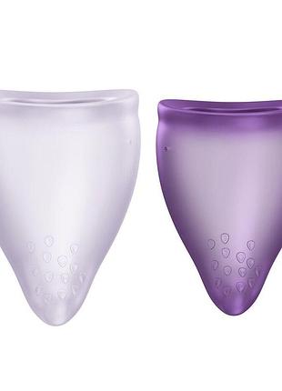 Набор менструальных чаш fun factory fun cup explore kit, 2 шт, multicolored violet, объемы 20 и 30 мл sexstyle