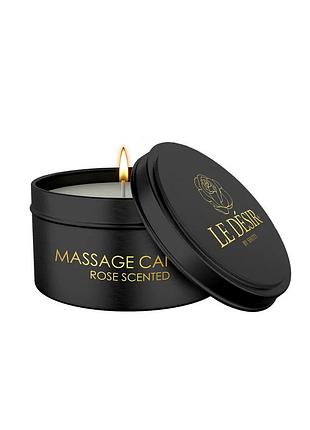Масажна свічка - le desir erotic massage candle rose scented, 100 г sexstyle