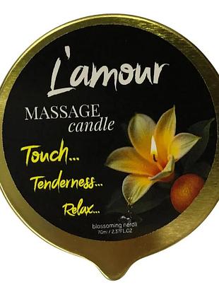 Массажная свеча l'amour blossoming neroli золотая, 70 мл sexstyle