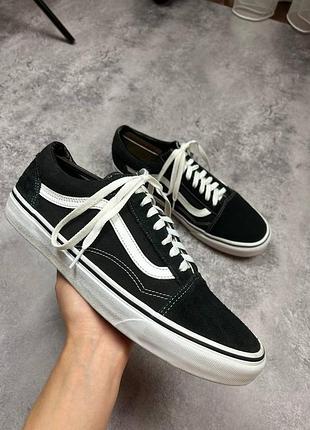Венс олд скул 45 29,5 см vans old skool black чорні