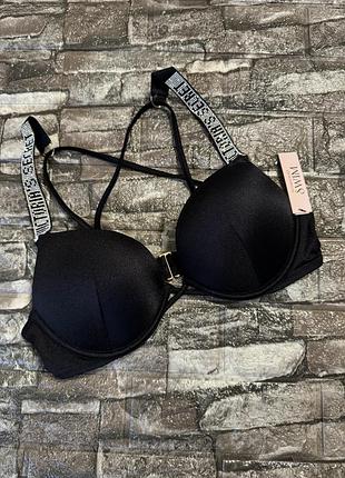 Верх від купальника зі стразами victoria’s secret бюстгальтер ліф топ оригінал подвійний пуш ап 34б 75б 34с 75б 36б 80б