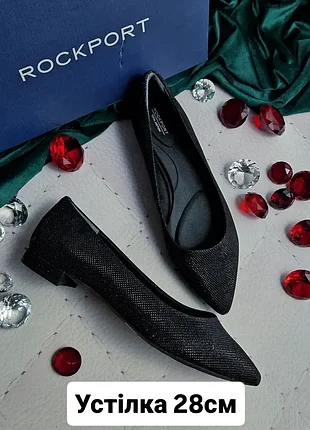Rockport оригінал чорні зручні повсякденні балетки з устілкою з пам'яттю