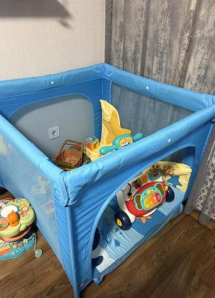 Манеж дитячий chicco open box sea dreams