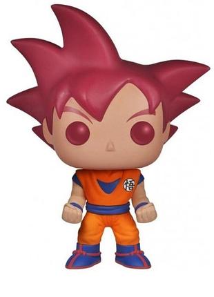 Фигурка фанко поп funko pop dragon ball z - goku super saiyan god гоку супер сайян бог №024