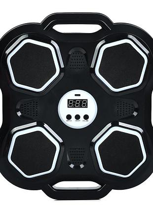 Настенный боксерский тренажер-мишень ms 4651(black) 2 боксерские перчатки