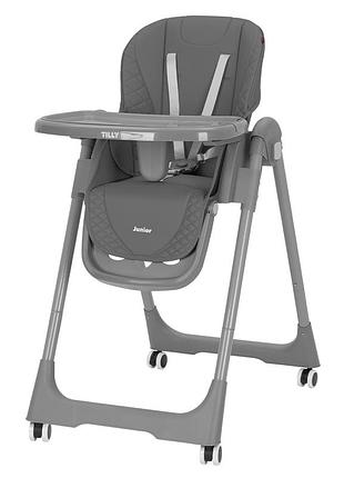 Стульчик для кормления tilly junior t-671 dark grey