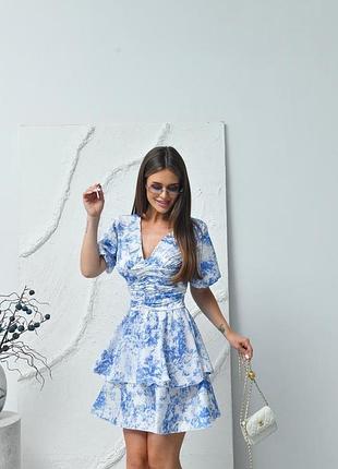 Жіноча повсякденна шовкова міні коротка сукня плаття