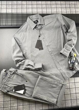 Чоловічий костюм loro piana в сірому кольорі