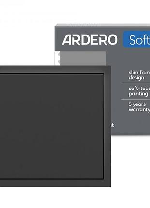 Выключатель 1-клавишный ardero ev111v-b soft 10а черный