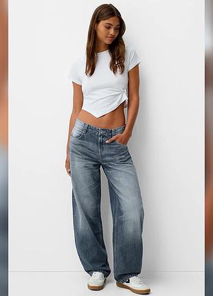 Джинсы-багги bershka denim jeans