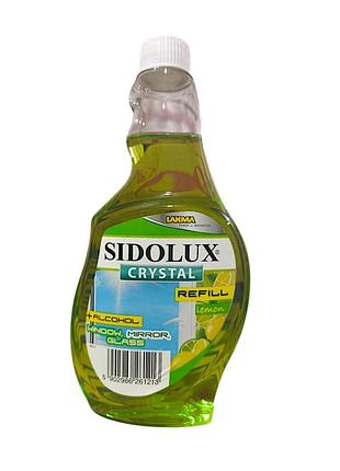 Засіб для миття вікон, скляних поверхонь sidolux crystal лимон (запаска) 500 мл 1213