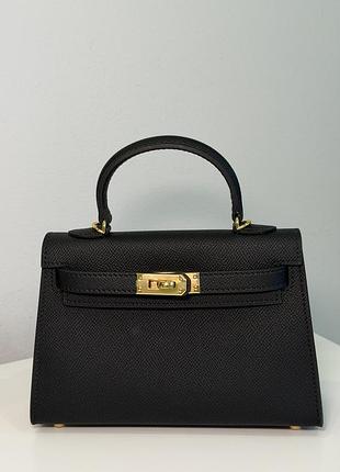 Міні сумка чорна kelly mini 19 2