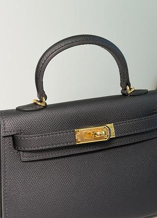 Міні сумка чорна kelly mini 19 4