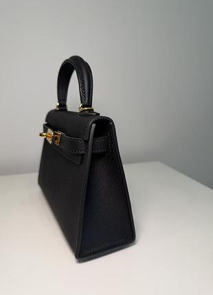 Міні сумка чорна kelly mini 19 3