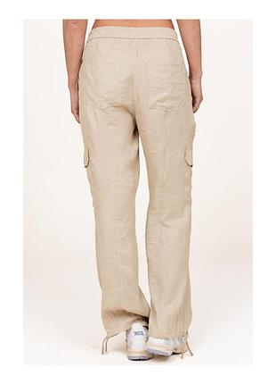 Преміальні жіночі штани карго парашути dante6 aesthetic parachute pants модал 88% бежеві l 3