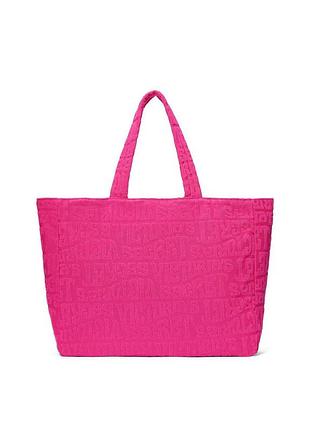 Пляжная сумка terry tote розовая victoria's secret
