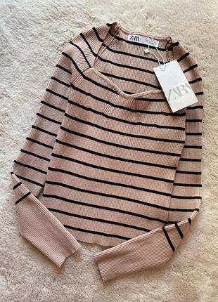 Zara джемпер, кофта, кофта в смужку