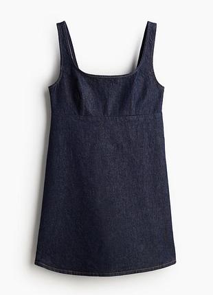 Джинсова сукня міні h&m темно синя