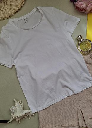 Белая базовая футболка женская р.l,marks &amp;spencer