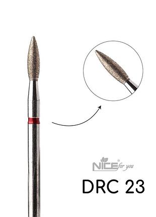 Фреза алмазна nice for you полум’я drс 23 червоне