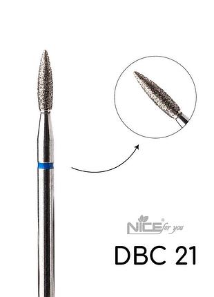 Фреза алмазная nice for you пламя dbс 21 синее
